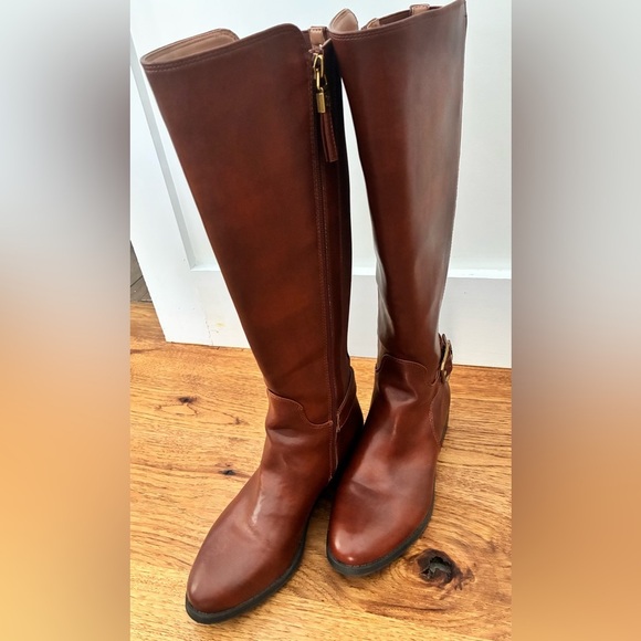 Sam & Libby Shoes - Sam & Libby Brown Knee-High vegan Leather Boots